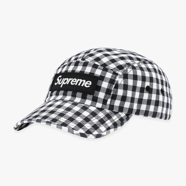 Supreme Camp Cap 'Gingham' Black (SS23) - SOLE SERIOUSS (1)