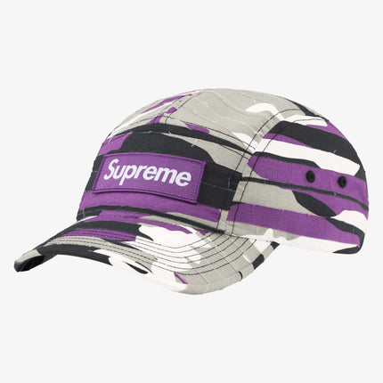 Supreme Camp Cap 'Layered Camo' Purple (SS23) - SOLE SERIOUSS (1)