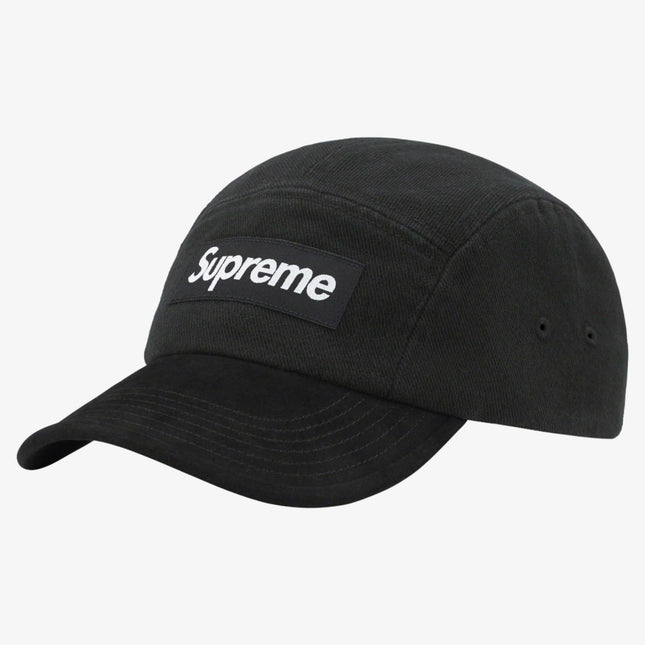 Supreme Camp Cap 'Suede Visor' Black (SS23) - SOLE SERIOUSS (1)