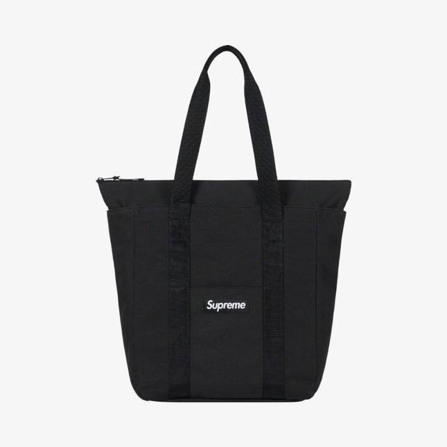 Supreme Canvas Zip Tote Bag Black (FW21) - SOLE SERIOUSS (1)