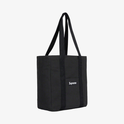 Supreme Canvas Zip Tote Bag Black (FW21) - SOLE SERIOUSS (2)