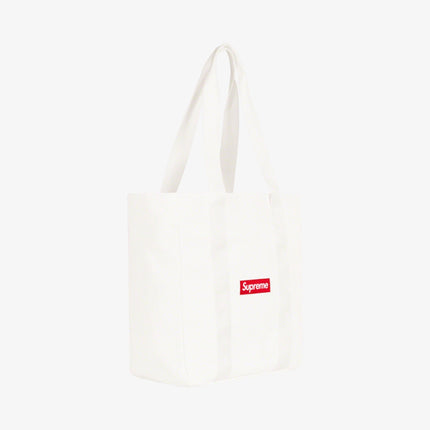 Supreme Canvas Zip Tote Bag White (FW21) - SOLE SERIOUSS (2)