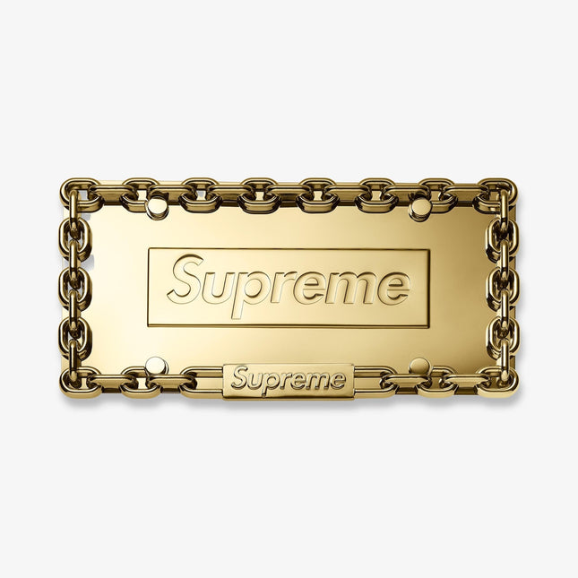 Supreme Chain License Plate Frame Gold FW18 - SOLE SERIOUSS (1)