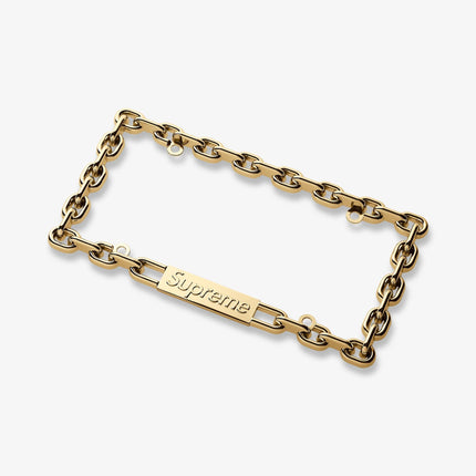 Supreme Chain License Plate Frame Gold FW18 - SOLE SERIOUSS (4)