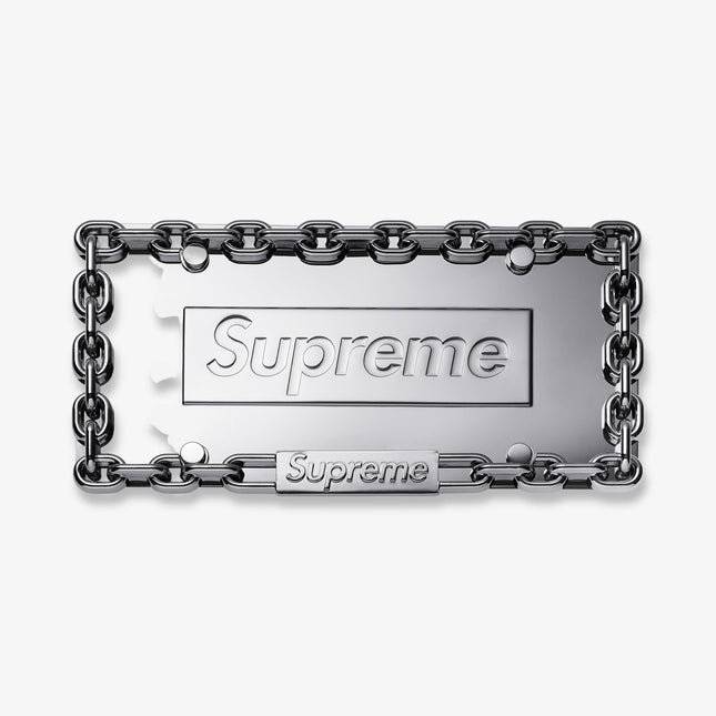 Supreme Chain License Plate Frame Silver FW18 - SOLE SERIOUSS (1)