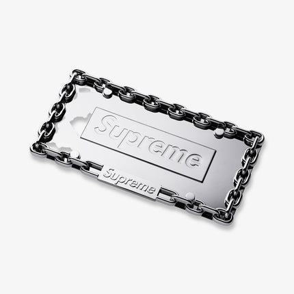 Supreme Chain License Plate Frame Silver FW18 - SOLE SERIOUSS (2)