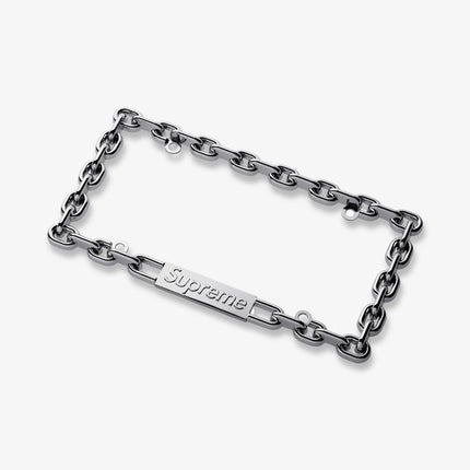 Supreme Chain License Plate Frame Silver FW18 - SOLE SERIOUSS (4)