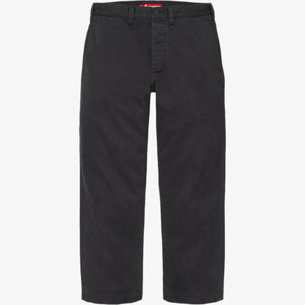 Supreme Chino Pant Black (FW24) - SOLE SERIOUSS (1)