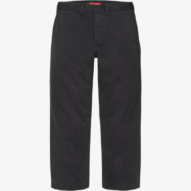 Supreme Chino Pant Black (FW24) - SOLE SERIOUSS (1)