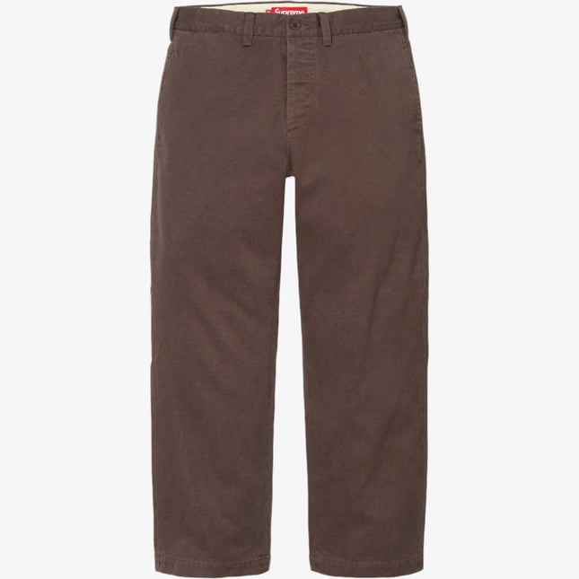 Supreme Chino Pant Brown (FW24) - SOLE SERIOUSS (1)