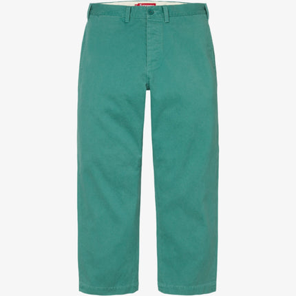 Supreme Chino Pant Dark Mint (FW24) - SOLE SERIOUSS (1)