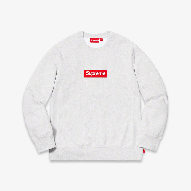 Supreme Crewneck 'Box Logo' Ash Grey (FW18) - SOLE SERIOUSS (1)