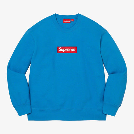 Supreme Crewneck 'Box Logo' Blue (FW22) - SOLE SERIOUSS (1)