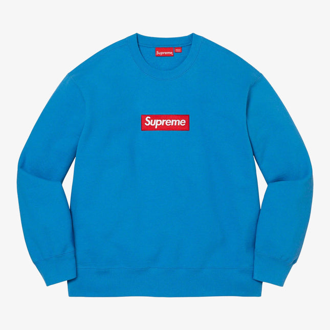 Supreme Crewneck 'Box Logo' Blue (FW22) - SOLE SERIOUSS (1)