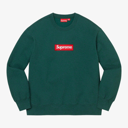 Supreme Crewneck 'Box Logo' Dark Pine (FW22) - SOLE SERIOUSS (1)