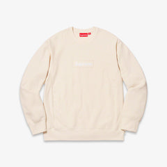 Supreme Crewneck 'Box Logo' Natural (FW18) - SOLE SERIOUSS (1)