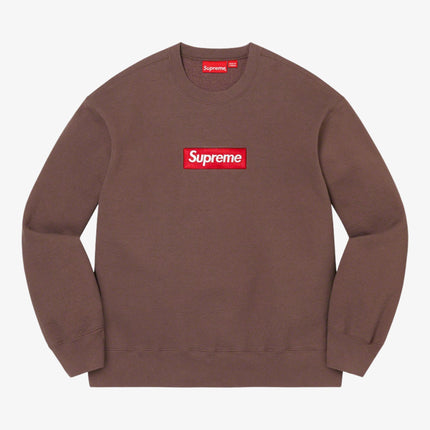 Supreme Crewneck 'Box Logo' Umber / Brown (FW22) - SOLE SERIOUSS (1)