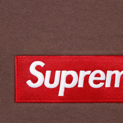 Supreme Crewneck 'Box Logo' Umber / Brown (FW22) - SOLE SERIOUSS (2)