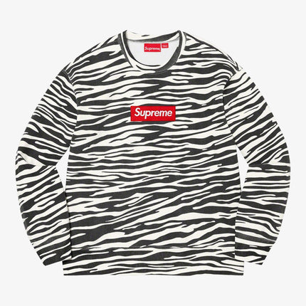 Supreme Crewneck 'Box Logo' Zebra (FW22) - SOLE SERIOUSS (1)