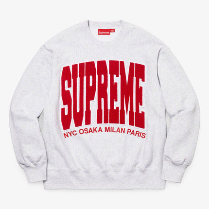 Supreme Crewneck 'Cities Arc' Ash Grey (FW21) - SOLE SERIOUSS (1)