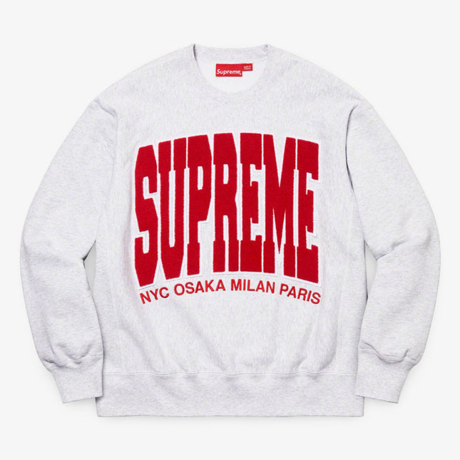 Supreme Crewneck 'Cities Arc' Ash Grey (FW21) - SOLE SERIOUSS (1)