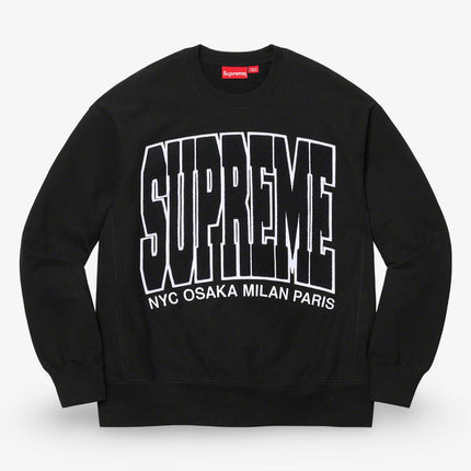 Supreme Crewneck 'Cities Arc' Black (FW21) - SOLE SERIOUSS (1)