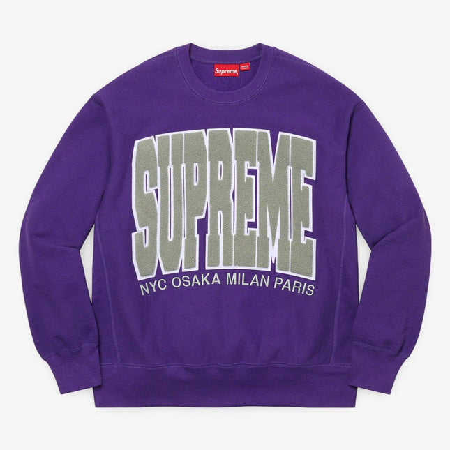 Supreme Crewneck 'Cities Arc' 'Purple (FW21) - SOLE SERIOUSS (1)