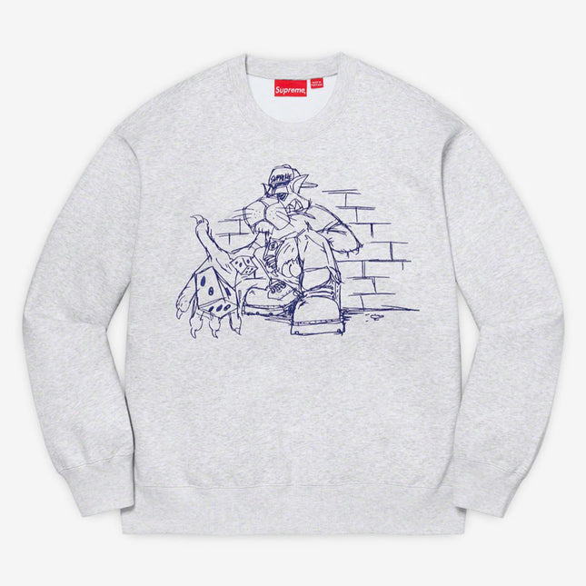 Supreme Crewneck 'Dice' Ash Grey (FW21) - SOLE SERIOUSS (1)