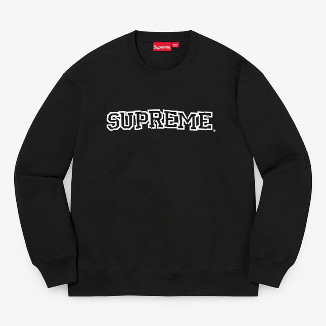 Supreme Crewneck 'Shattered Logo' Black (FW21) - SOLE SERIOUSS (1)