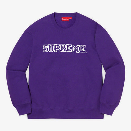 Supreme Crewneck 'Shattered Logo' Purple (FW21) - SOLE SERIOUSS (1)