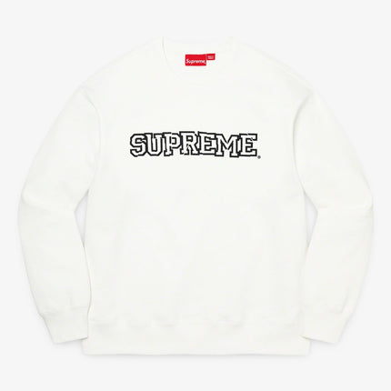 Supreme Crewneck 'Shattered Logo' White (FW21) - SOLE SERIOUSS (1)