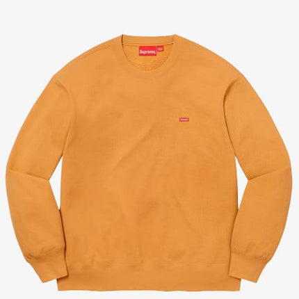 Supreme Crewneck 'Small Box' Light Mustard (FW21) - SOLE SERIOUSS (1)