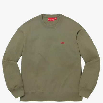 Supreme Crewneck 'Small Box' Light Olive (FW21) - SOLE SERIOUSS (1)