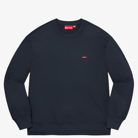 Supreme Crewneck 'Small Box' Navy (FW21) - SOLE SERIOUSS (1)