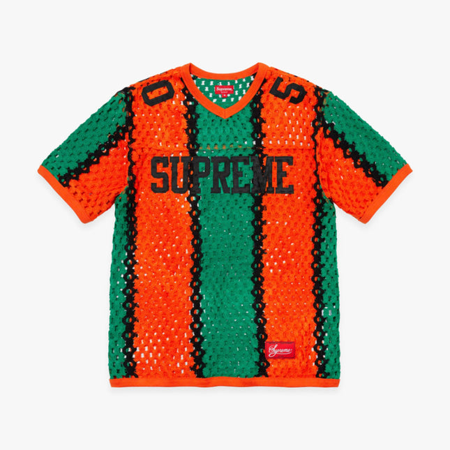 Supreme Crochet Football Jersey Orange (SS23) - SOLE SERIOUSS (1)