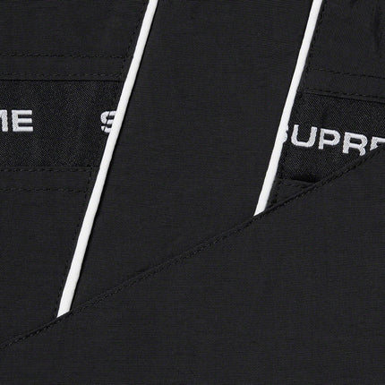 Supreme Cross Paneled Jacket Black (SS21) - SOLE SERIOUSS (3)