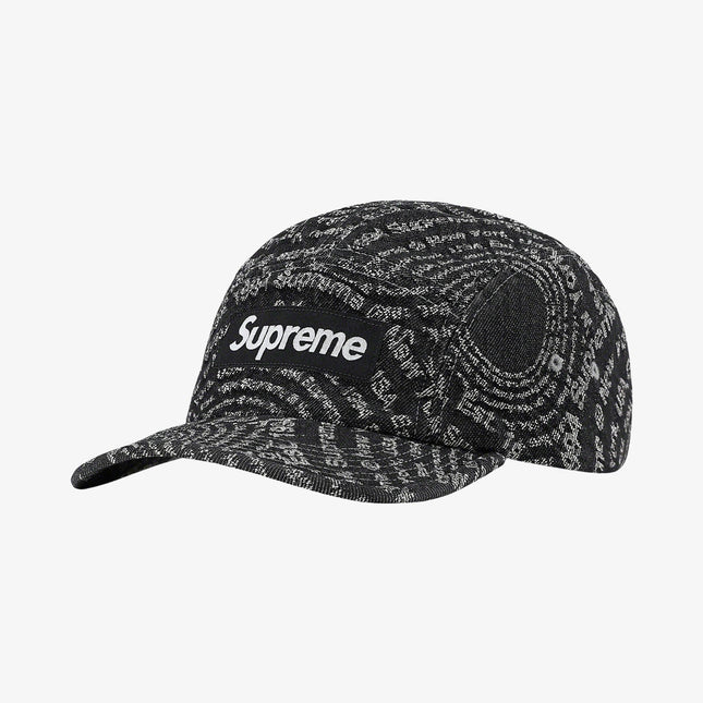 Supreme Denim Camp Cap 'Circles Jacquard' Black (FW21) - SOLE SERIOUSS (1)