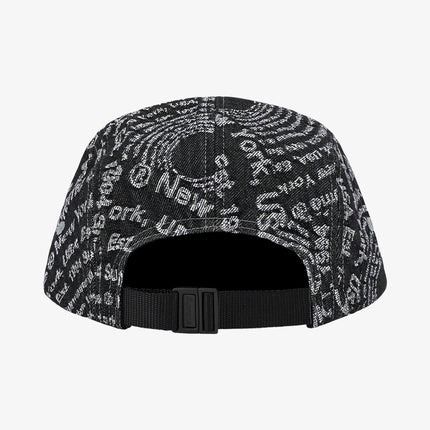 Supreme Denim Camp Cap 'Circles Jacquard' Black (FW21) - SOLE SERIOUSS (2)