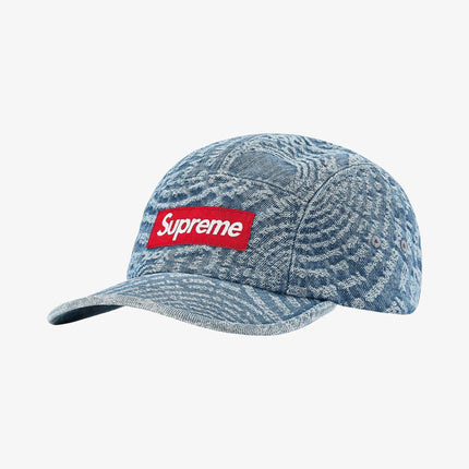 Supreme Denim Camp Cap 'Circles Jacquard' Blue (FW21) - SOLE SERIOUSS (1)