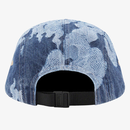 Supreme Denim Camp Cap 'Flames Jacquard' Washed Indigo (SS23) - SOLE SERIOUSS (2)