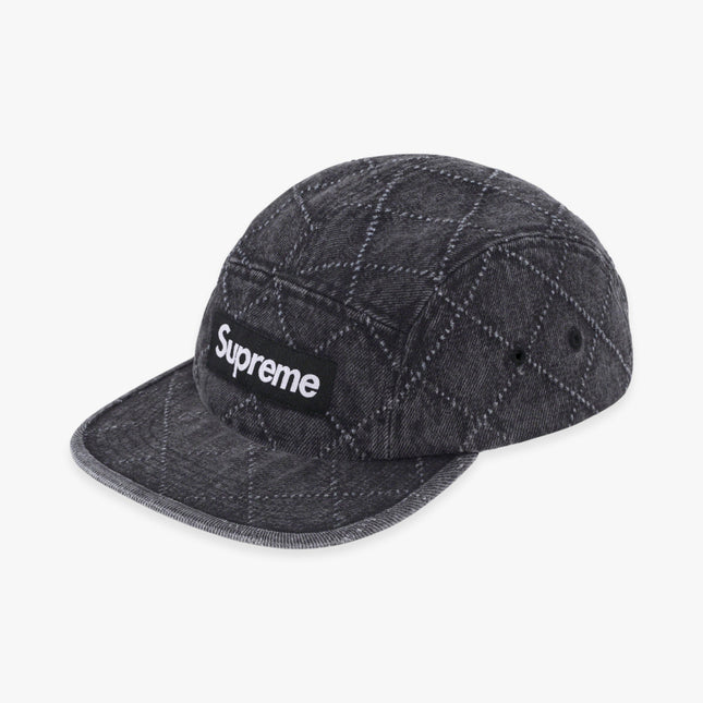 Supreme Denim Camp Cap 'Punched' Black (FW23) - SOLE SERIOUSS (1)