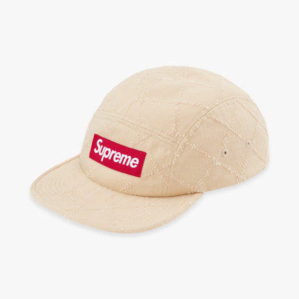 Supreme Denim Camp Cap 'Punched' Dyed Beige (FW23) - SOLE SERIOUSS (1)