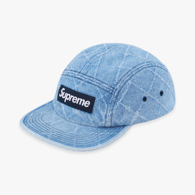 Supreme Denim Camp Cap 'Punched' Washed Indigo (FW23) - SOLE SERIOUSS (1)