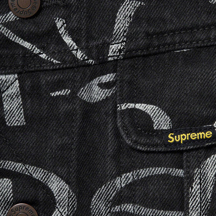 Supreme Denim Trucker Jacket 'Black Ark' Black (FW20) - SOLE SERIOUSS (3)