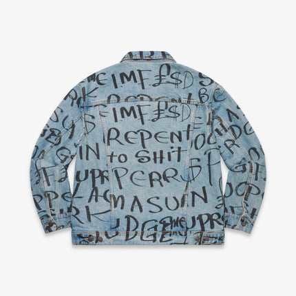 Supreme Denim Trucker Jacket 'Black Ark' Blue (FW20) - SOLE SERIOUSS (2)