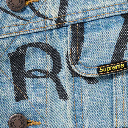 Supreme Denim Trucker Jacket 'Black Ark' Blue (FW20) - SOLE SERIOUSS (3)