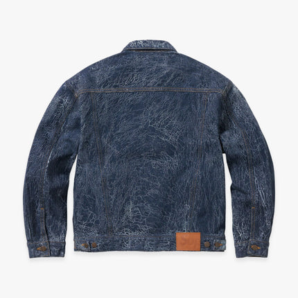 Supreme Denim Trucker Jacket 'Crackle' Blue (FW23) - SOLE SERIOUSS (2)