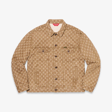 Supreme Denim Trucker Jacket 'Hole Punch' Brown (SS20) - SOLE SERIOUSS (1)