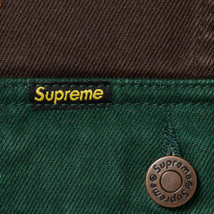 Supreme Denim Trucker Jacket 'Radial Embroidered' Brown (FW23) - SOLE SERIOUSS (3)