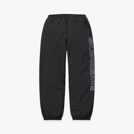 Supreme Embroidered Track Pant 'Spellout' Black (FW23) - SOLE SERIOUSS (2)